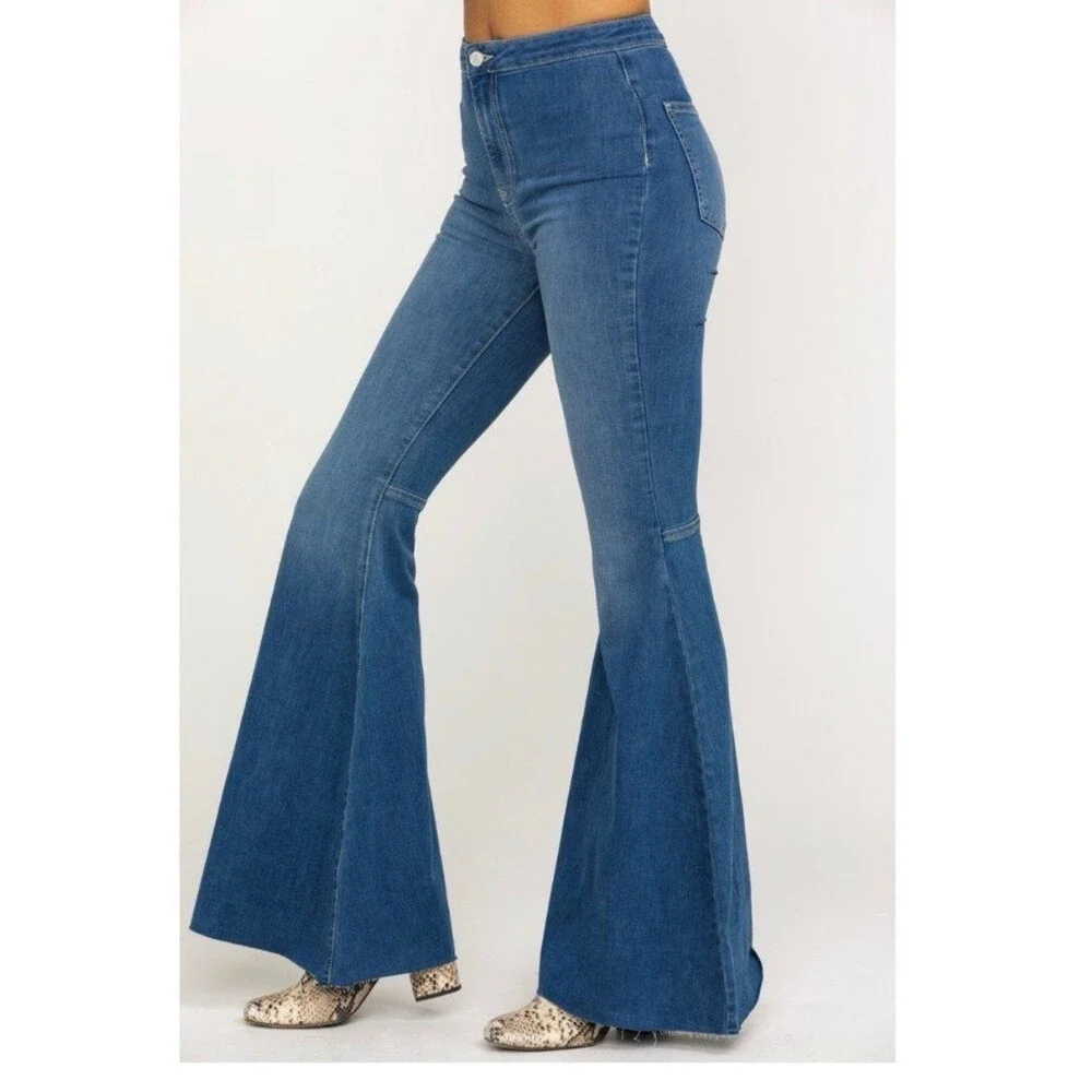 Free People Bell Bottom Jeans Size 24